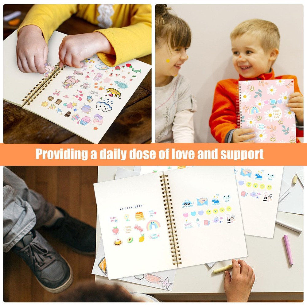 Koogel Sticker Collecting Book, Reusable Medium, Multi
