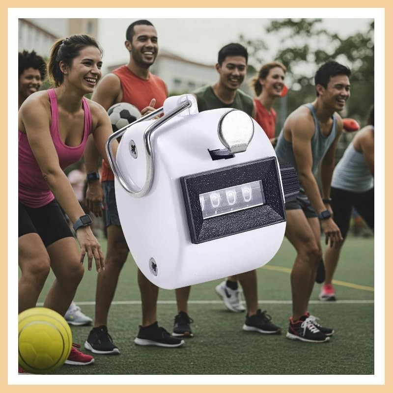 Hand tally counter 4 digit number clicker