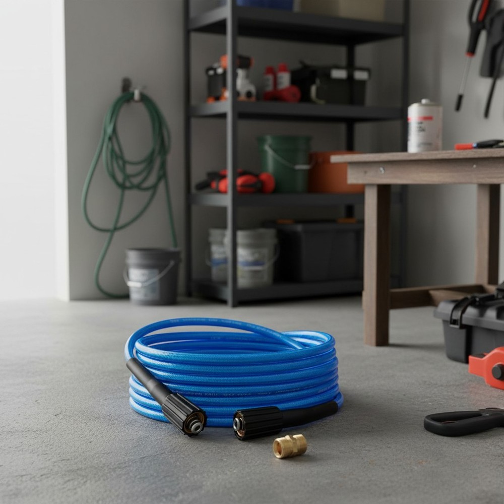 1/4 In. X 25 Ft. 3000 PSI Pressure Washer Hose with M22 Fittings