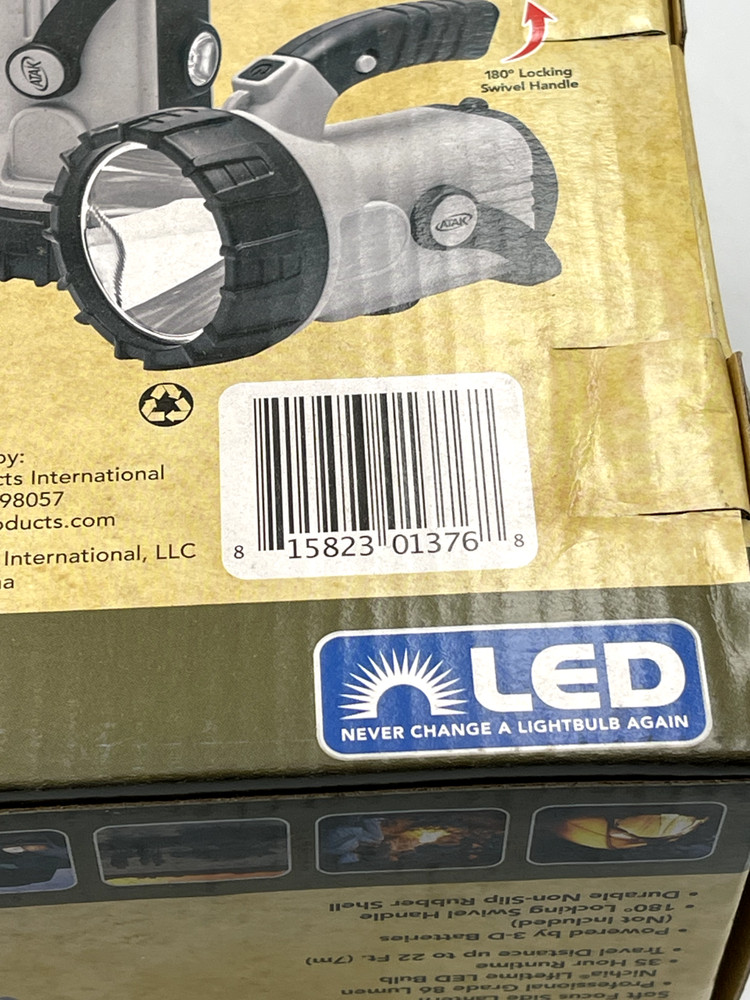 ATAK 250 Lumens Multi Function 12 Hours Runtime Spotlight w/ Swivel Handle