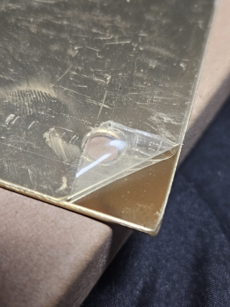 Polished Brass Pull Plate Handle 3.5" X 15" NEW