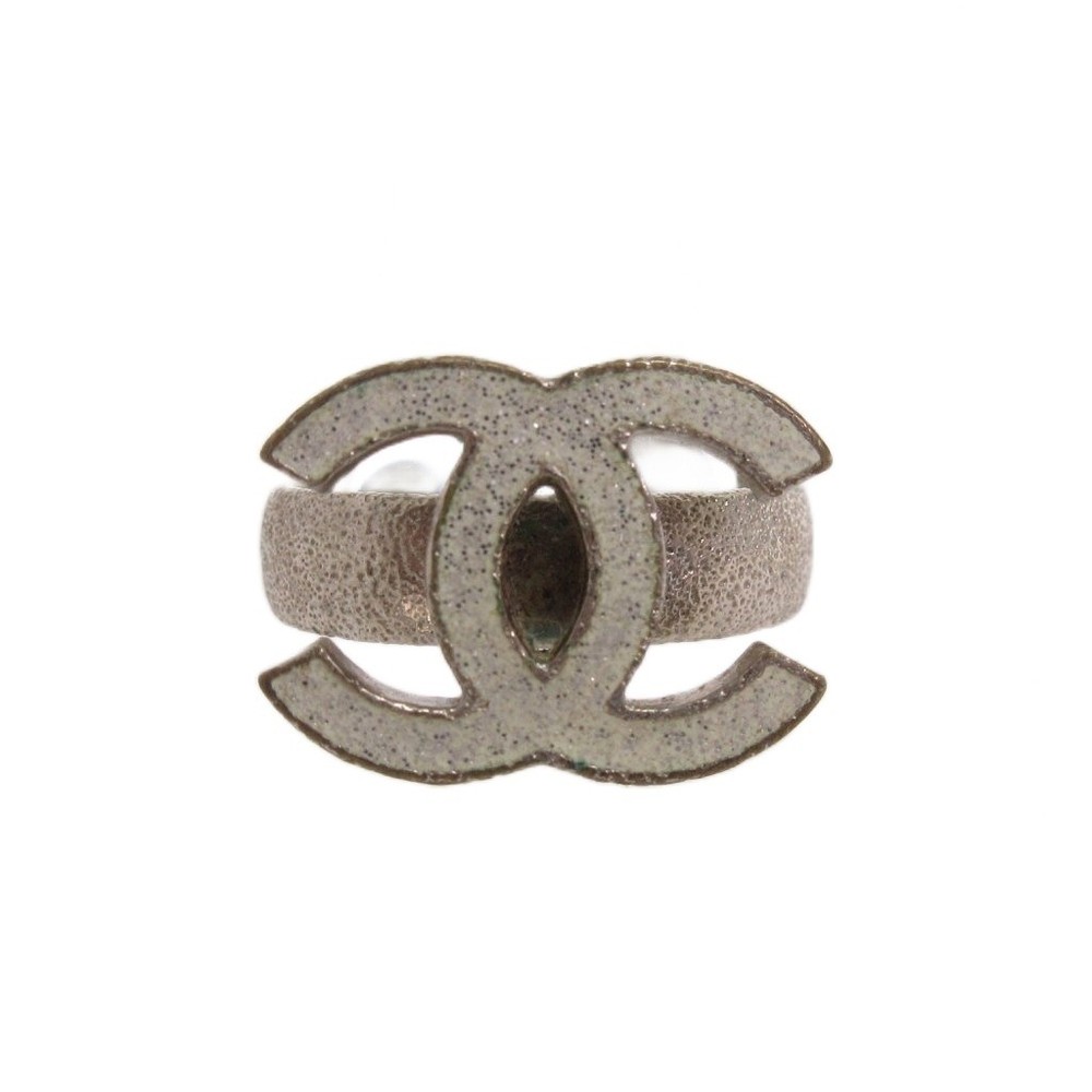 Chanel Fork Ring Coco Mark Silver Color No. 13 Accessory Ech Ladies
