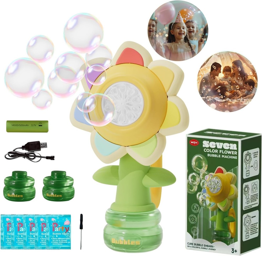 Bubble Machine, Automatic Bubble Maker, Portable Battery Operated Bubble Toys