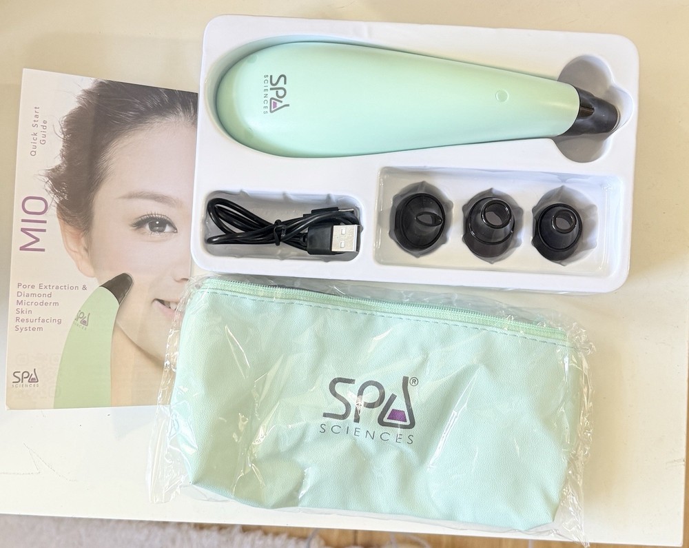 Spa Sciences MIO Deluxe Diamond Microdermabrasion Pore Extraction Device NEW