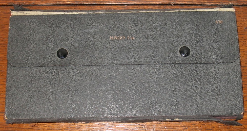 Vtg Hago Co #630 16 Piece Drafting Engineering Tools Compass Case Set W Germany