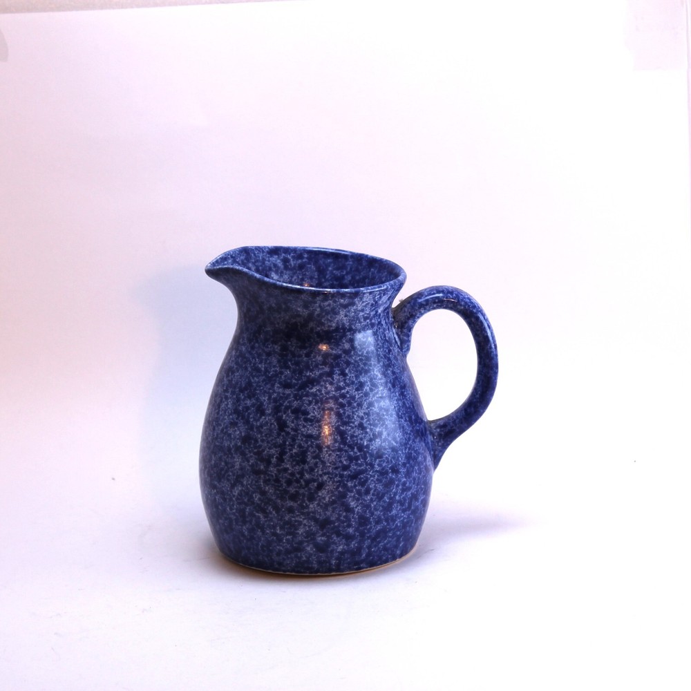 Eurogres Portugal Blue Speckled Pitcher 6.75” Tall