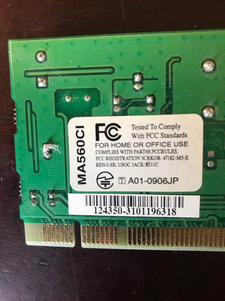 Macsystem Conexant MA560CI REV 1.3 Modem Card