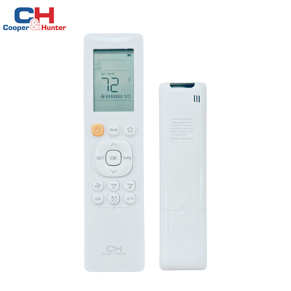 Remote Control for Cooper&Hunter Multi Position Mini Split Air Conditioner