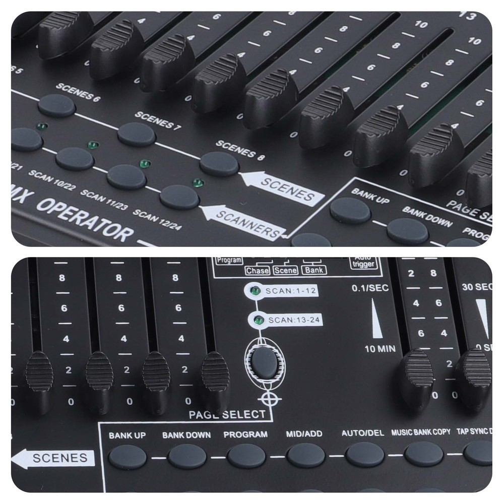 DMX 384Channels DJ Disco Controller Stage Light Mixer Moving Head Led Par