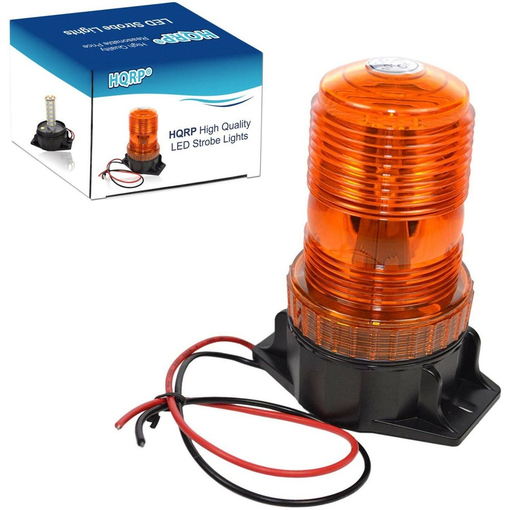 AMBER Mini Beacon Strobe Forklift 12-110V DC 360 Degrees Lighting Warning Light