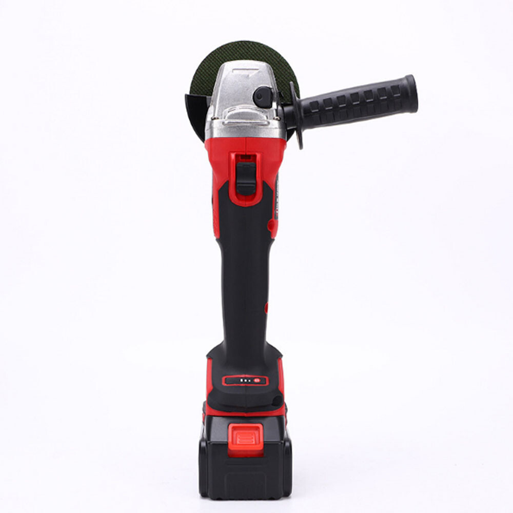 Mini Cordless Angle Grinder Brushless Polish Cutting Machine 2 Battery 1 Charger