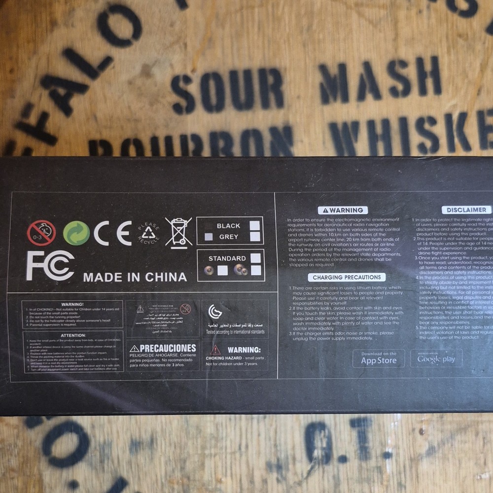 SMS Dual Camera App Control Foldable Quadcopter Black Toy Grade