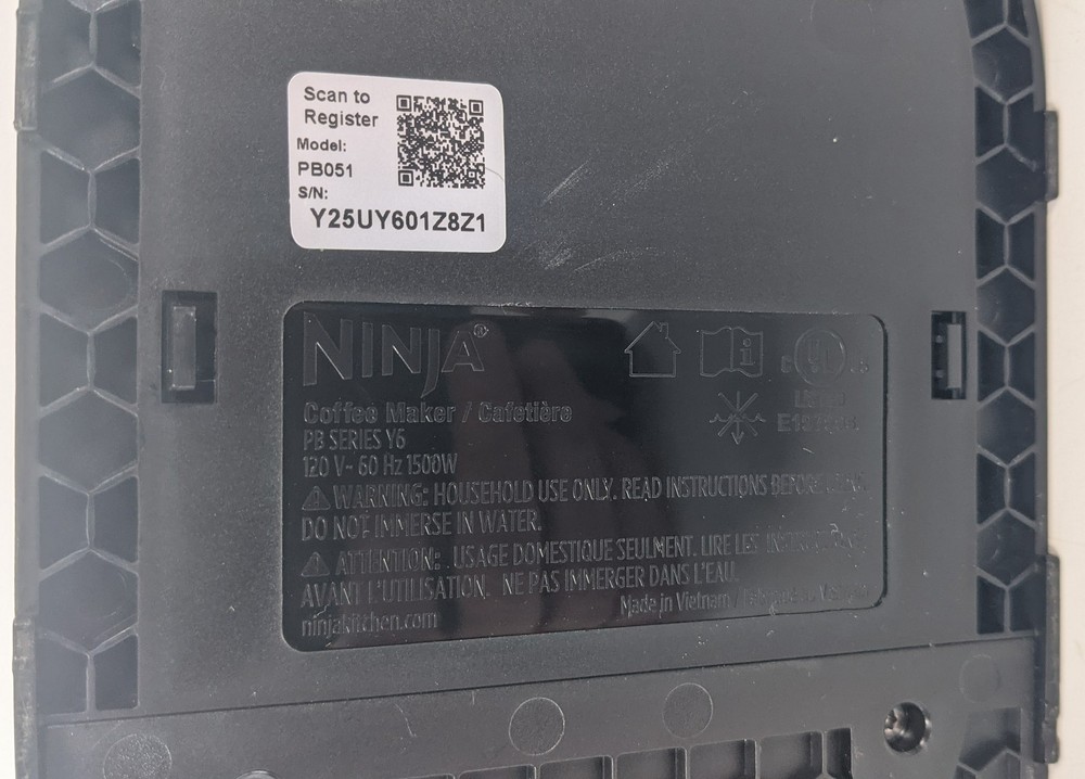 Ninja Pods & Grounds Coffee Maker Base Only (PB051) - Powers On