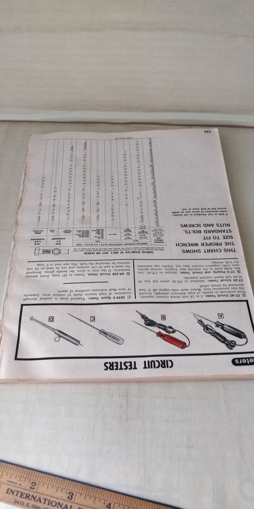 Snap On Tools -1977 Catalog - Manual Guide Books - Missing back cover page.