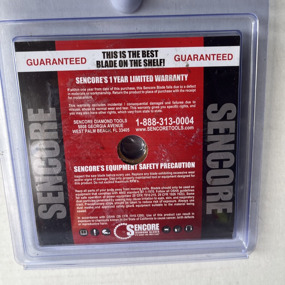 Sencore Diamond Blade