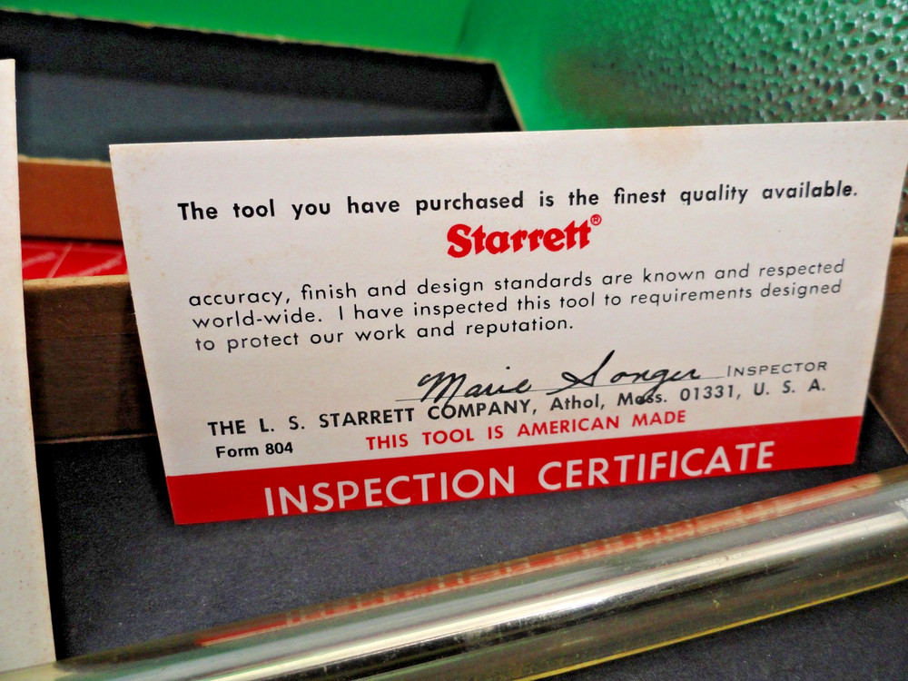 Starrett 25-5041J Long Range Dial Indicator 0-3.000" Range 0-100 Continuous Dial