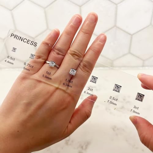 Diamond Sizer Shape Guide Size Kit – Engagement Ring Diamond Size and Shape