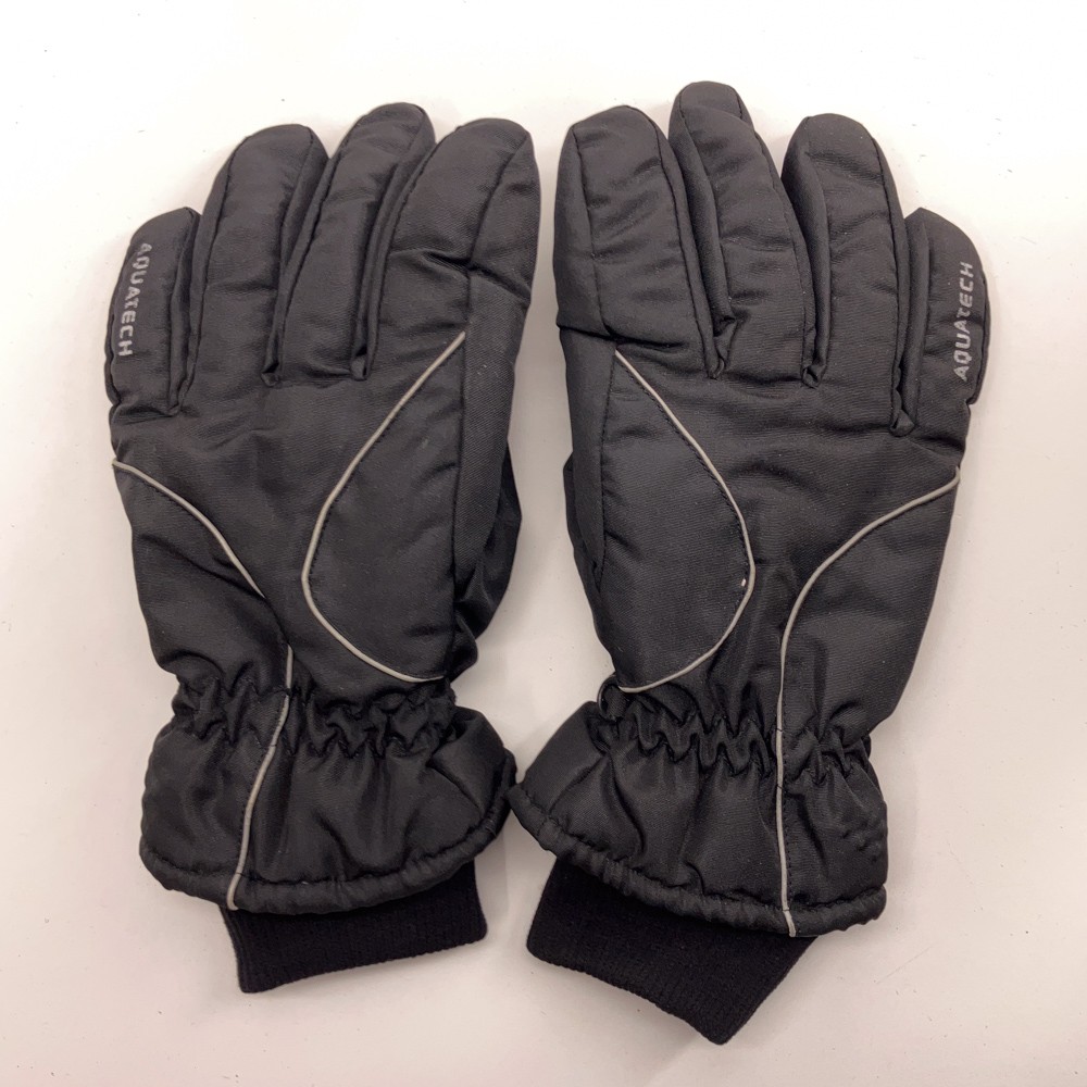 Aquatech Medium black winter ski gloves