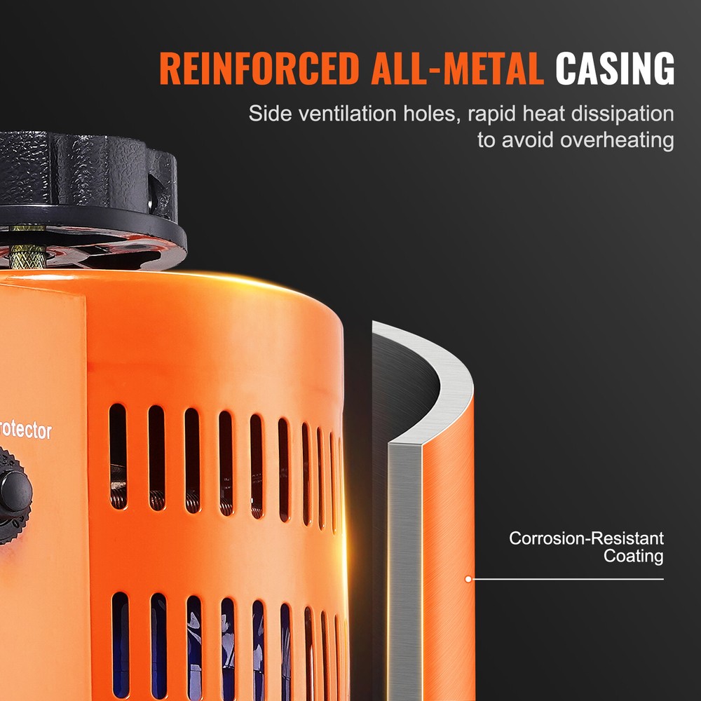 VEVOR 20Amp Variac Transformer Variable AC Voltage Regulator 2000VA 0-130V