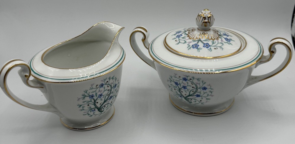 Noritake Granada Creamer And Covered Sugar Set 3063