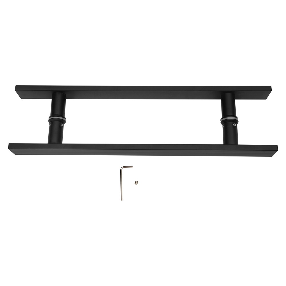 H Shape Stainless Door Handle Pull Push Sliding Double Sided Barn Door Handle