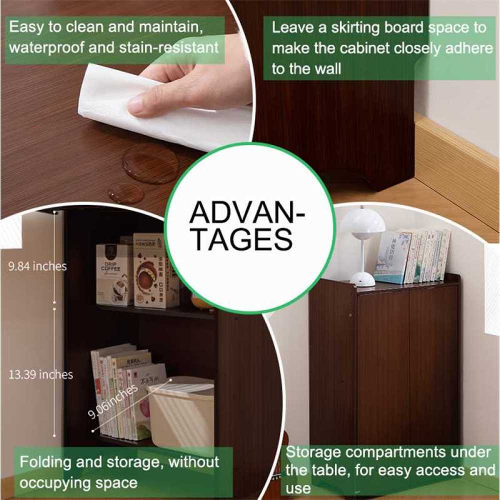 Folding Desk, Space-Saving Computer Desk for Small Spaces, Foldable Study Table