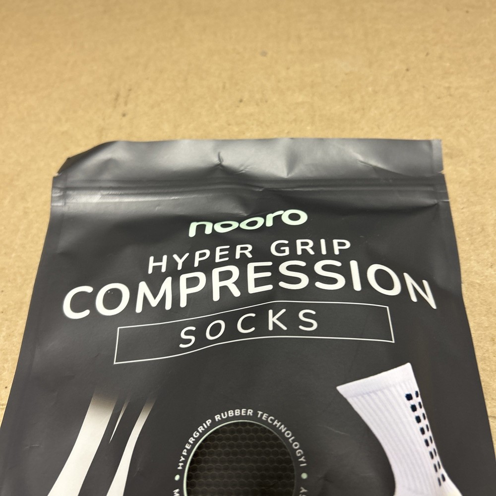 Nooro HYPER GRIP COMPRESSION SOCKS SIZE MEDIUM Black- Sealed