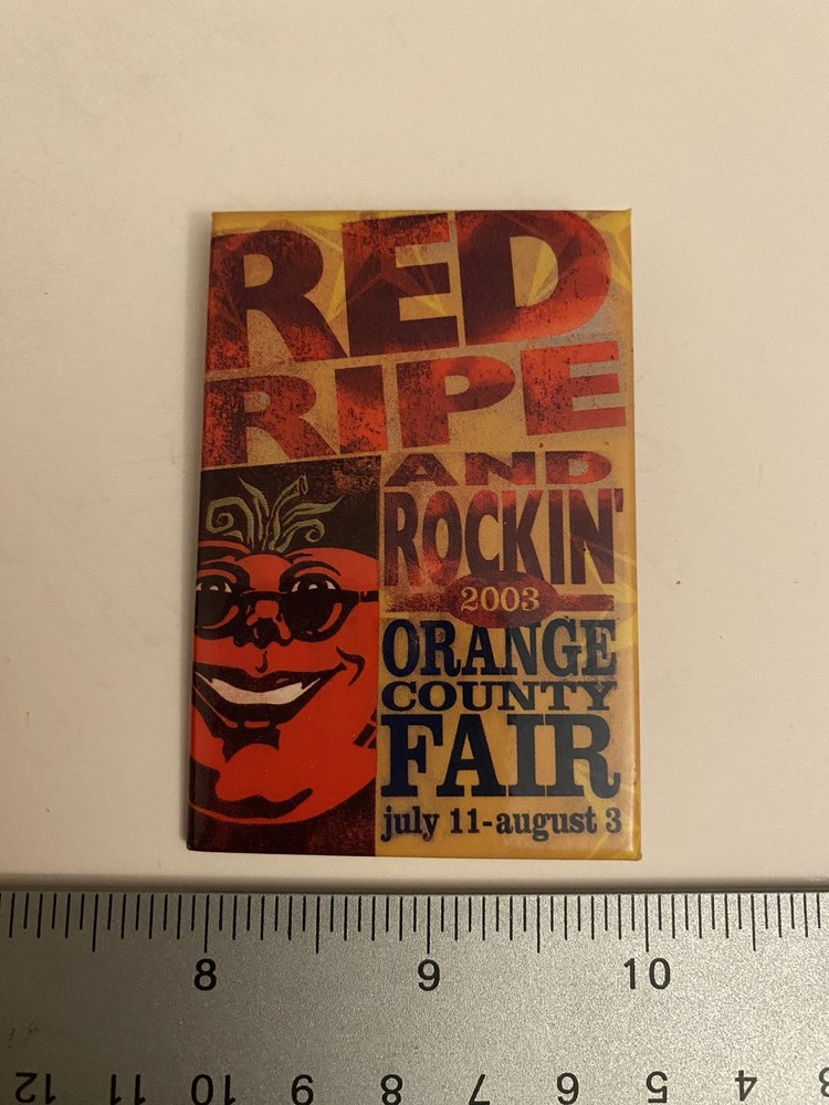 Orange County Fair 2003 California Pin Back Button P14