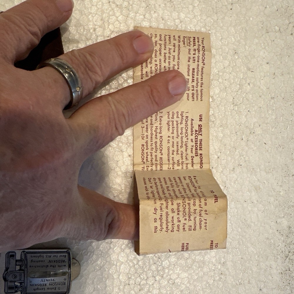 Ronson Standard Lighter with accessories