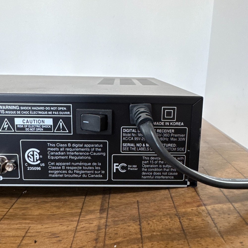 Sonicview SV-360 Premier Mini PVR Satellite Receiver USB Tested Working