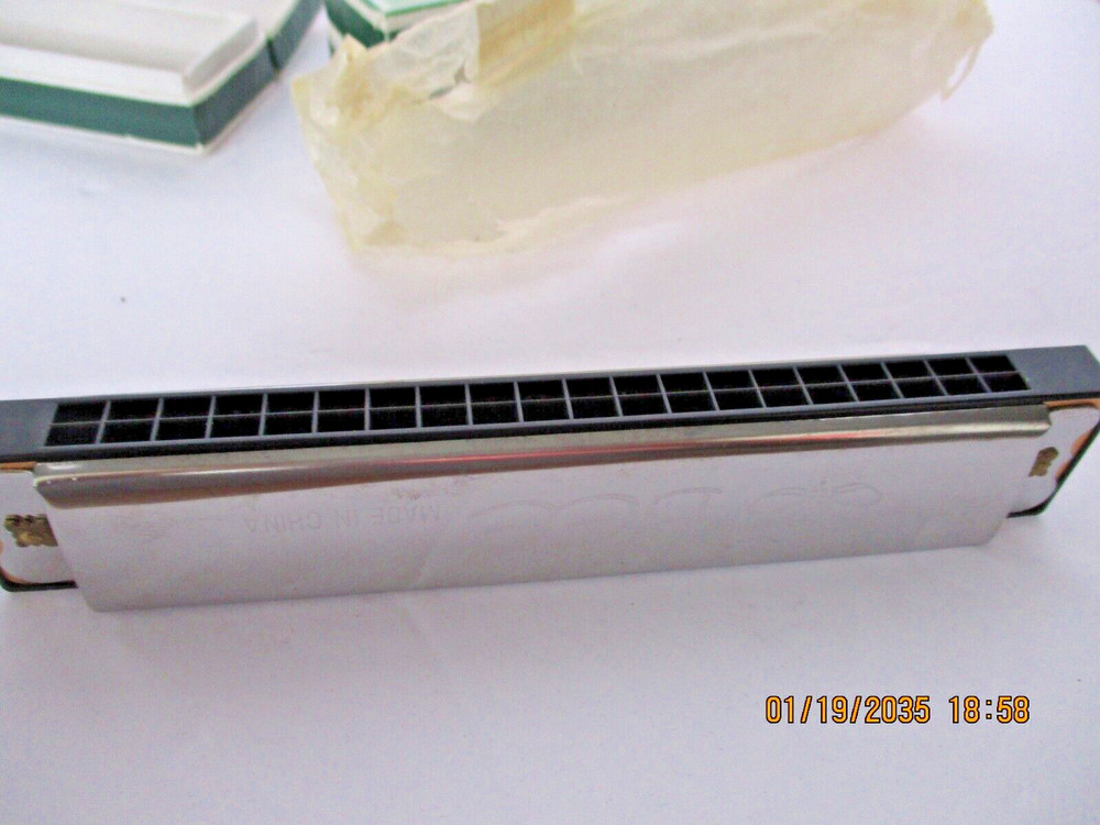 A Set of Two "Bee" Pocket Harmonicas in original boxes.