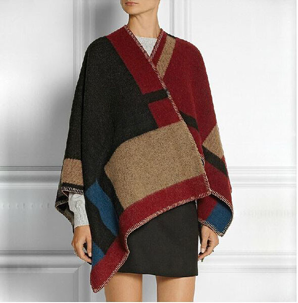 Shawl /Wrap - Multi Color Blocks Prints - SF-RUM05