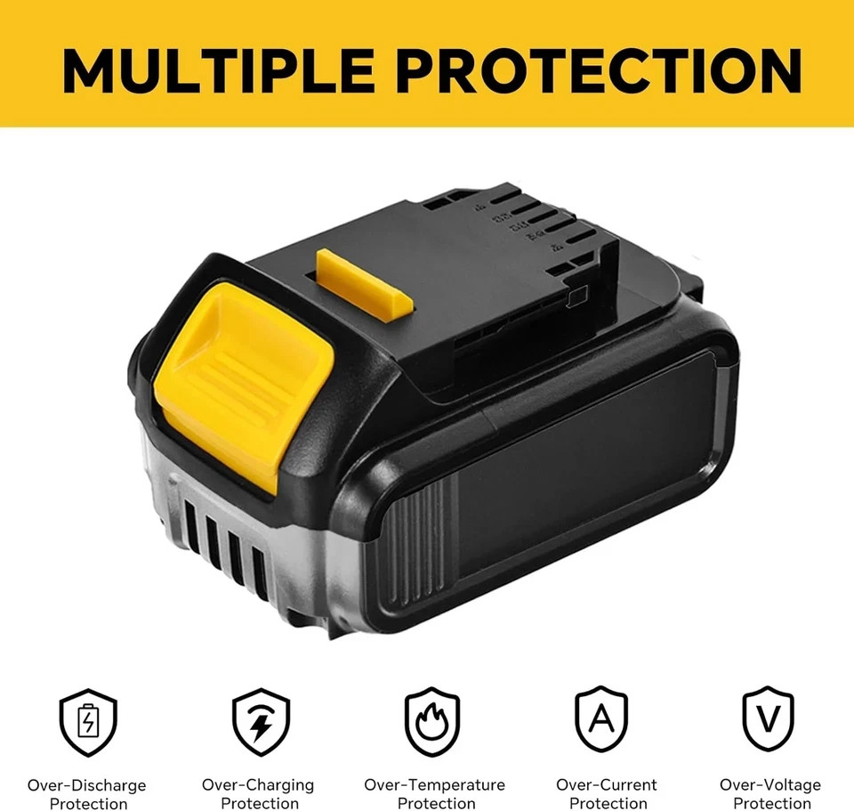 Battery Replacement Plastic Case for Dewalt 20V DCB201,DCB203,DCB204,DCB200 18V