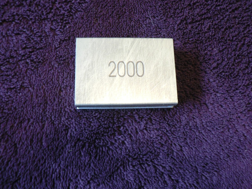 Metal Match Box Cover Collectible Never used Millenium 2000 RARE