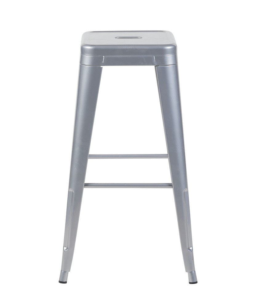 30 Inch Counter Height Stool, Backless Metal Bar Stools Set of 2, Non-Stackabl