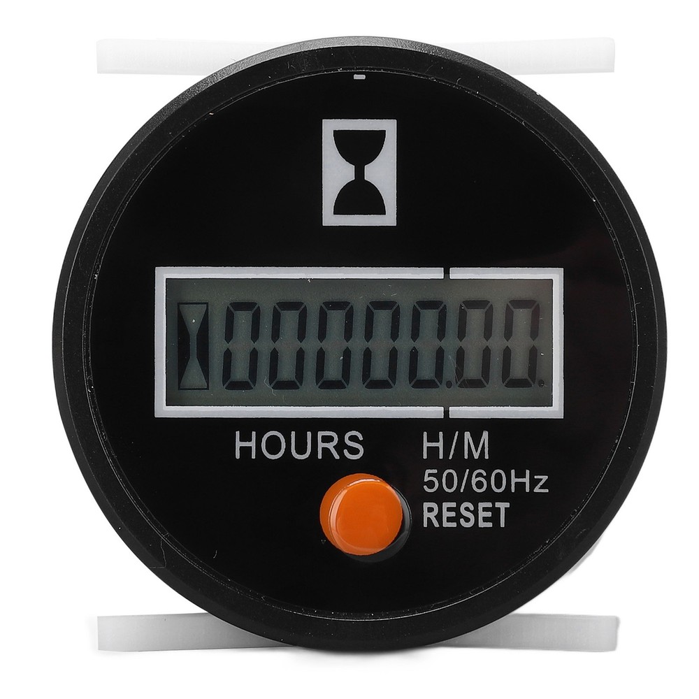 Hot Digital Hour Meter Mechanical Hourmeter Wide Range With Reset Button 24‑240V
