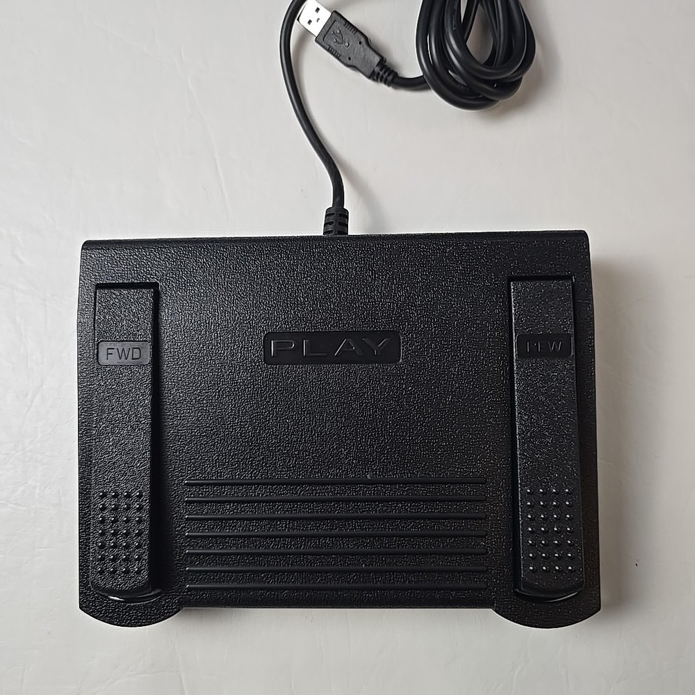 IN-DB9 INDB9 Foot Pedal for Computer 3 Button Programable Tested Working Well