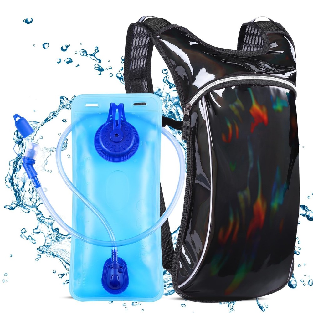 Rave Hydration Pack, Hydration Backpack with 2L Hydration Bladder, Festival E...