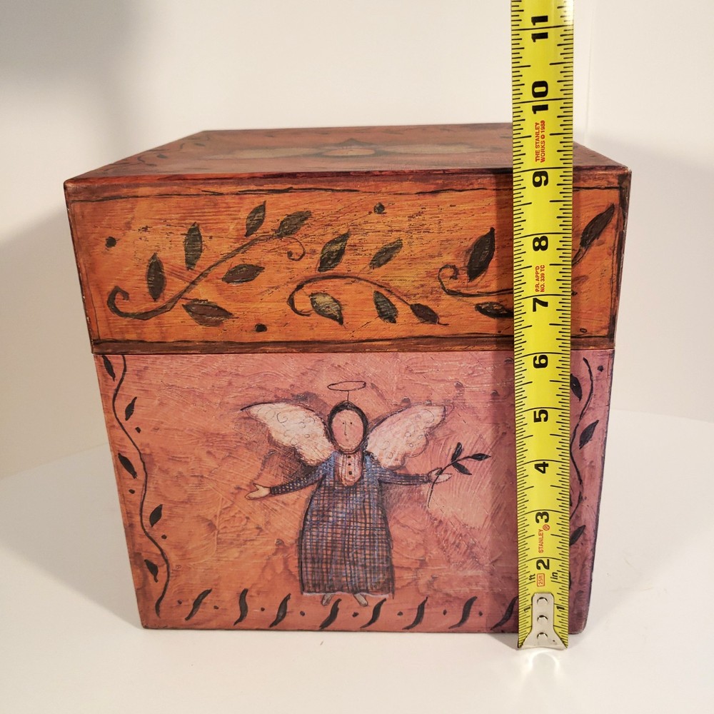 Bob’s Boxes Primitive Folk Angels by R A Lang Nesting Stackable Decor Storage