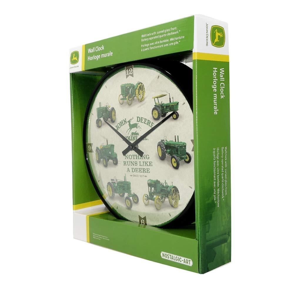 Nostalgic-Art - Retro Wall Kitchen Clock Ø 12" Analog Battery - John Deere #2