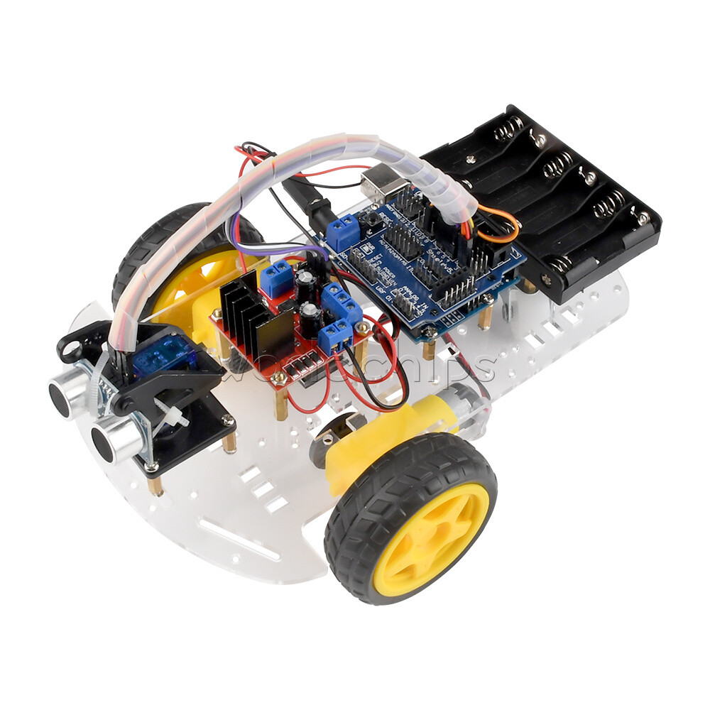 Avoidance Tracking Smart Robot Car Chassis Kit Ultrasonic Module For Arduino