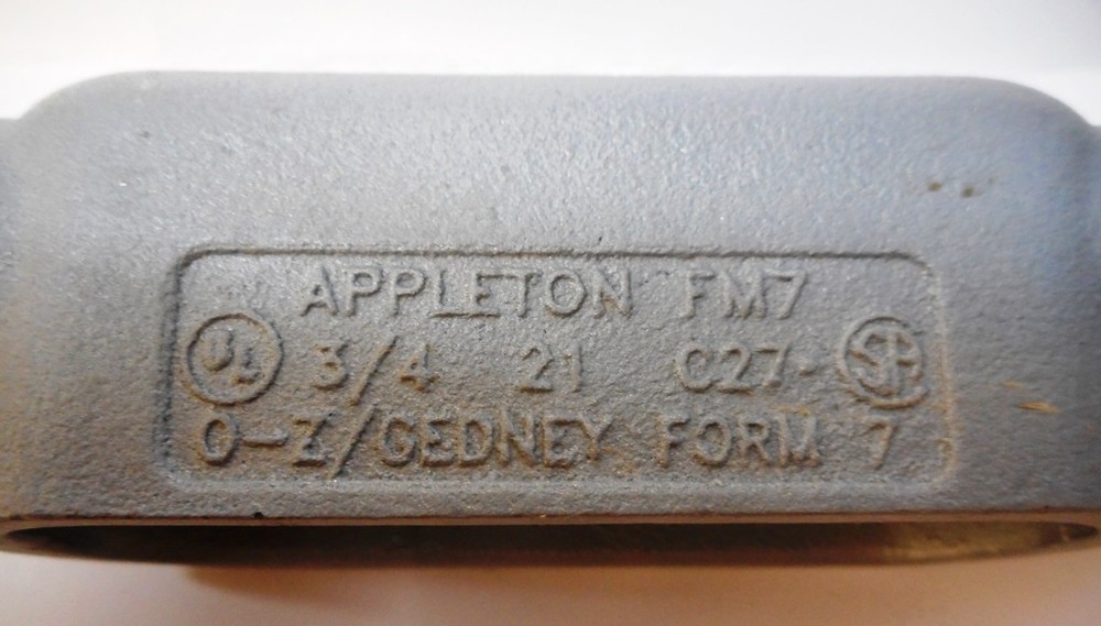 APPLETON, CONDUIT BODY, C27, DIAMETER 3/4"