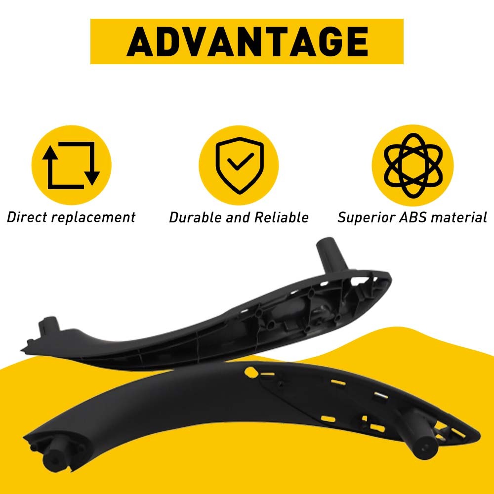 2PCS Front Right and Left Door Handle Pull Armrest For 2014-2016 BMW 335i GT