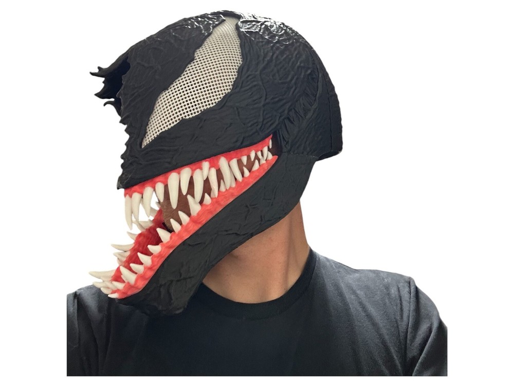 Venom Open Face Cosplay Mask