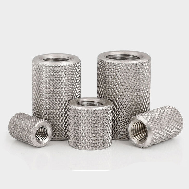 M10 M12 knurled nut hollow column muff adjusting hand nuts connection muff