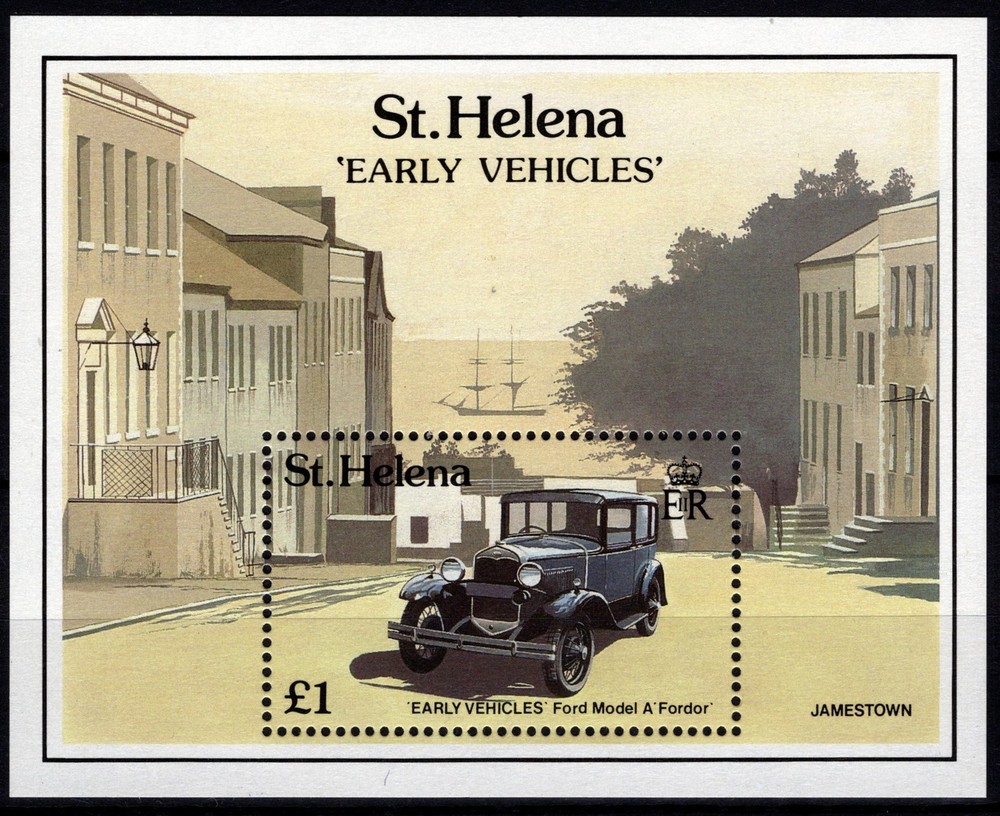 St Helena 1989 Early Vehicles, Minisheet [Mint]