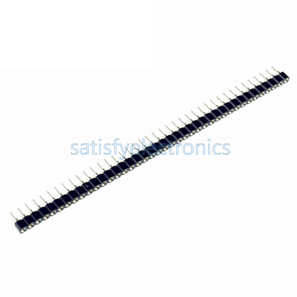 20PCS Strip Tin PCB Female IC Breakable 40pin Single Row Round Header Socket