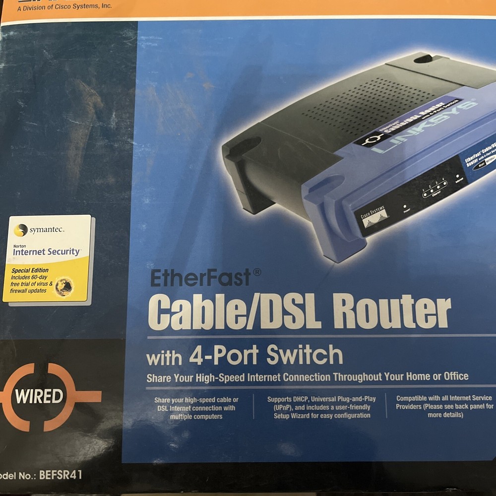 LinkSYS Ether Fast Cable/DSL Router 4-Port Switch