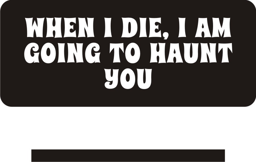 3 - When I Die,  Hard Hat Biker Helmet Sticker Bs577