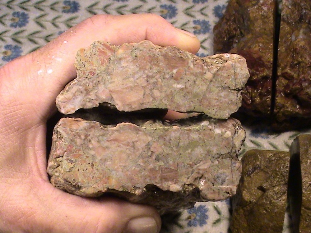 Mixed One-Cut Jasper Agate Lot, Solid Rough, Lapidary Rocks, 6 LBS, 0 OZ, #406
